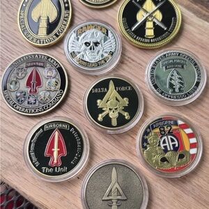USSOCOM USASOC Challenge Coins Collection ARMY SPECIAL FORCES COMMAND COINS